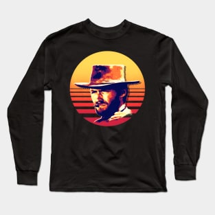 Clint Eastwood Face Long Sleeve T-Shirt